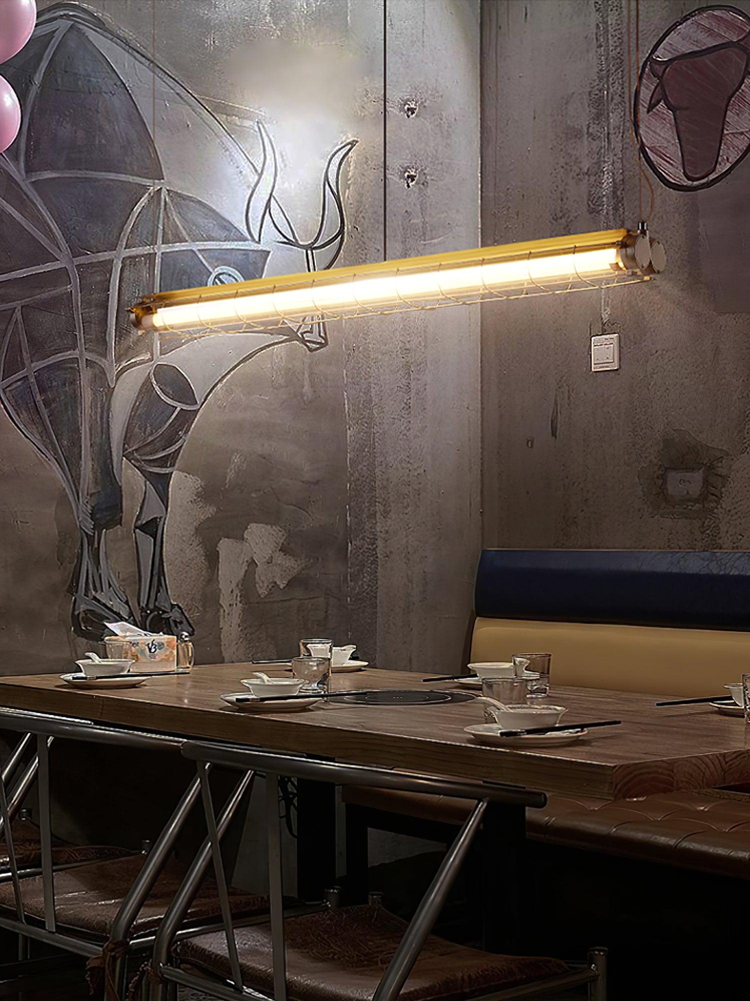 Arsorisra Industrial Linear Pendant-Neutral Decor