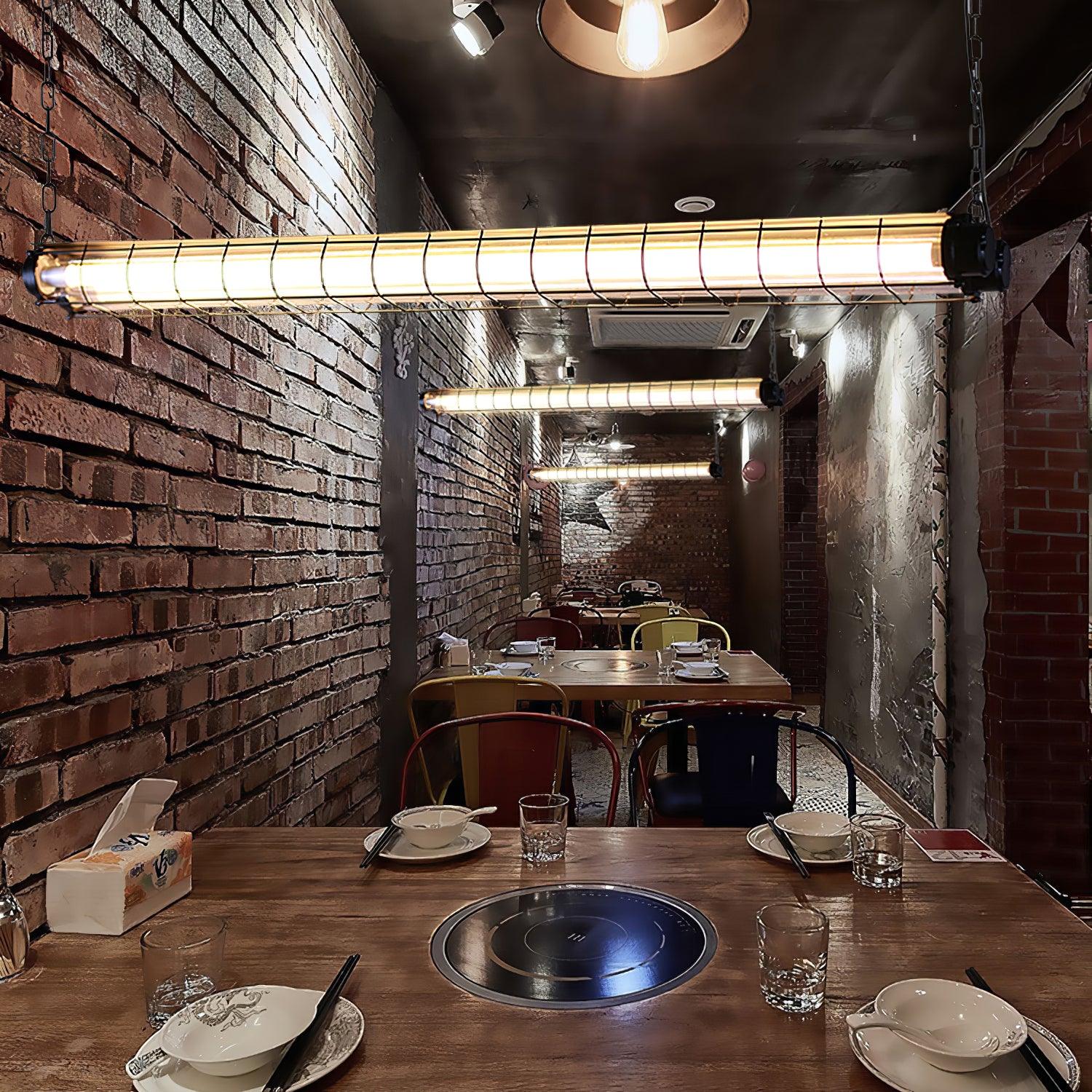 Arsorisra Industrial Linear Pendant-Neutral Decor