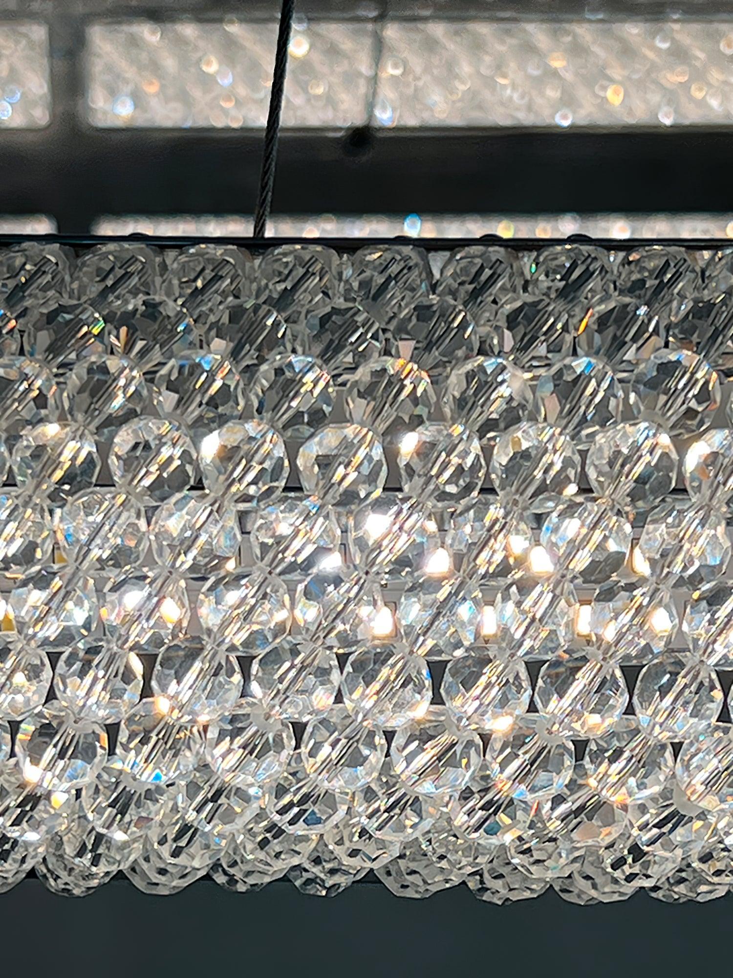 Vazorora Modern Minimalist Ring Crystal Chandelier-Neutral Decor