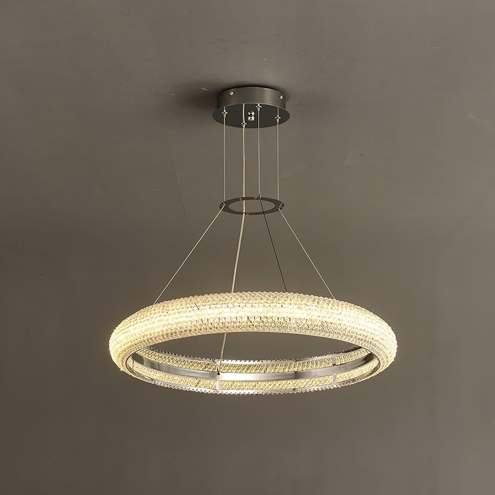 Vazorora Modern Minimalist Ring Crystal Chandelier-Neutral Decor