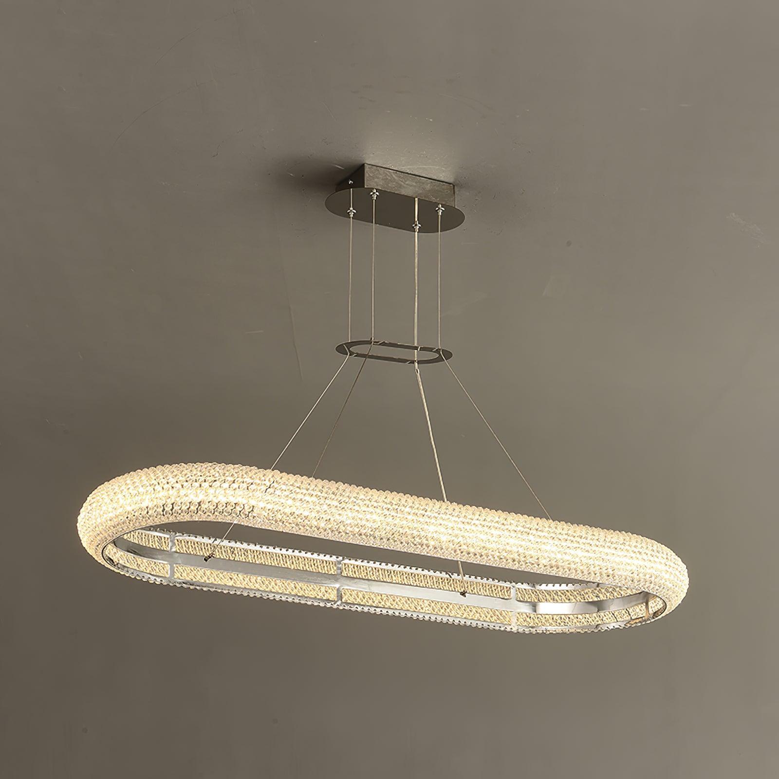 Vazorora Modern Minimalist Ring Crystal Chandelier-Neutral Decor
