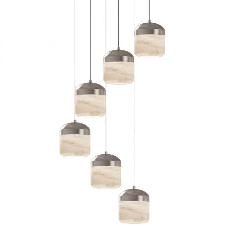 Asta lamp casting a warm ambiance in a living space.