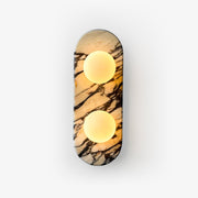 Dunoir Elegance Unique Glass Marble Wall Lamp-Neutral Decor