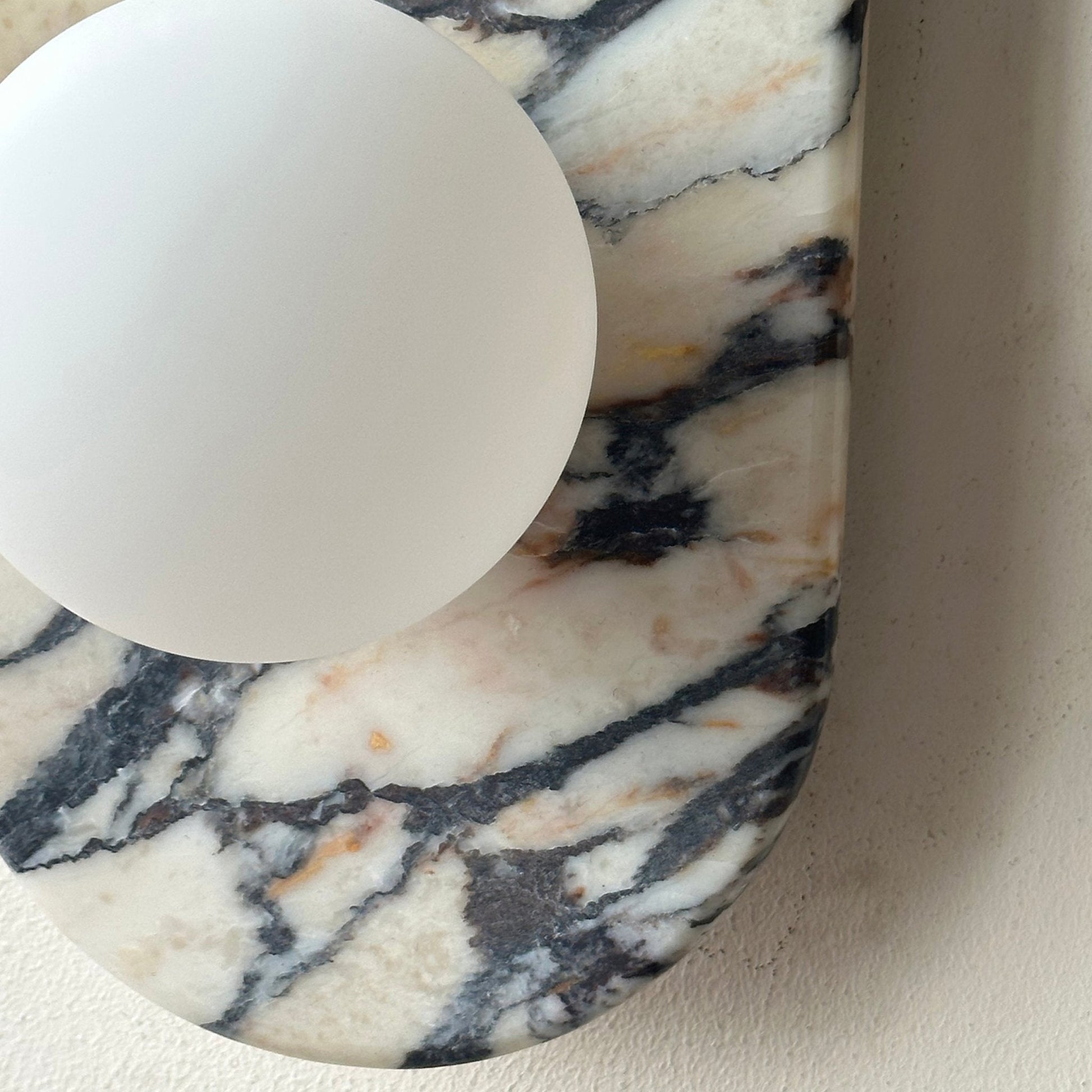 Dunoir Elegance Unique Glass Marble Wall Lamp-Neutral Decor