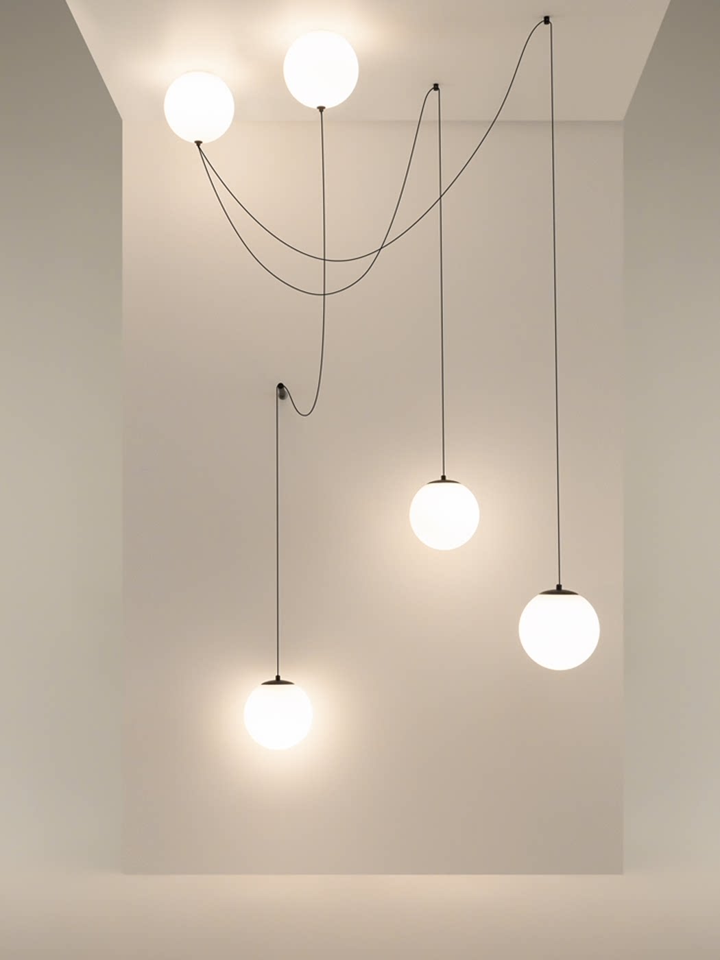 Asteris Multi Globe Pendant Lamp-Neutral Decor