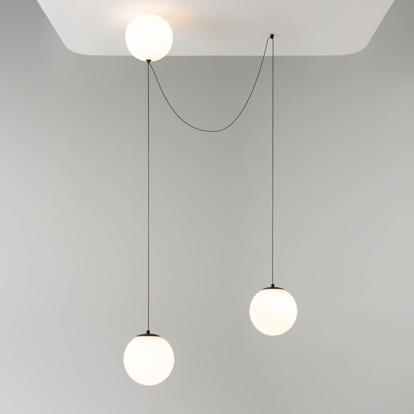 Asteris Multi Globe Pendant Lamp-Neutral Decor