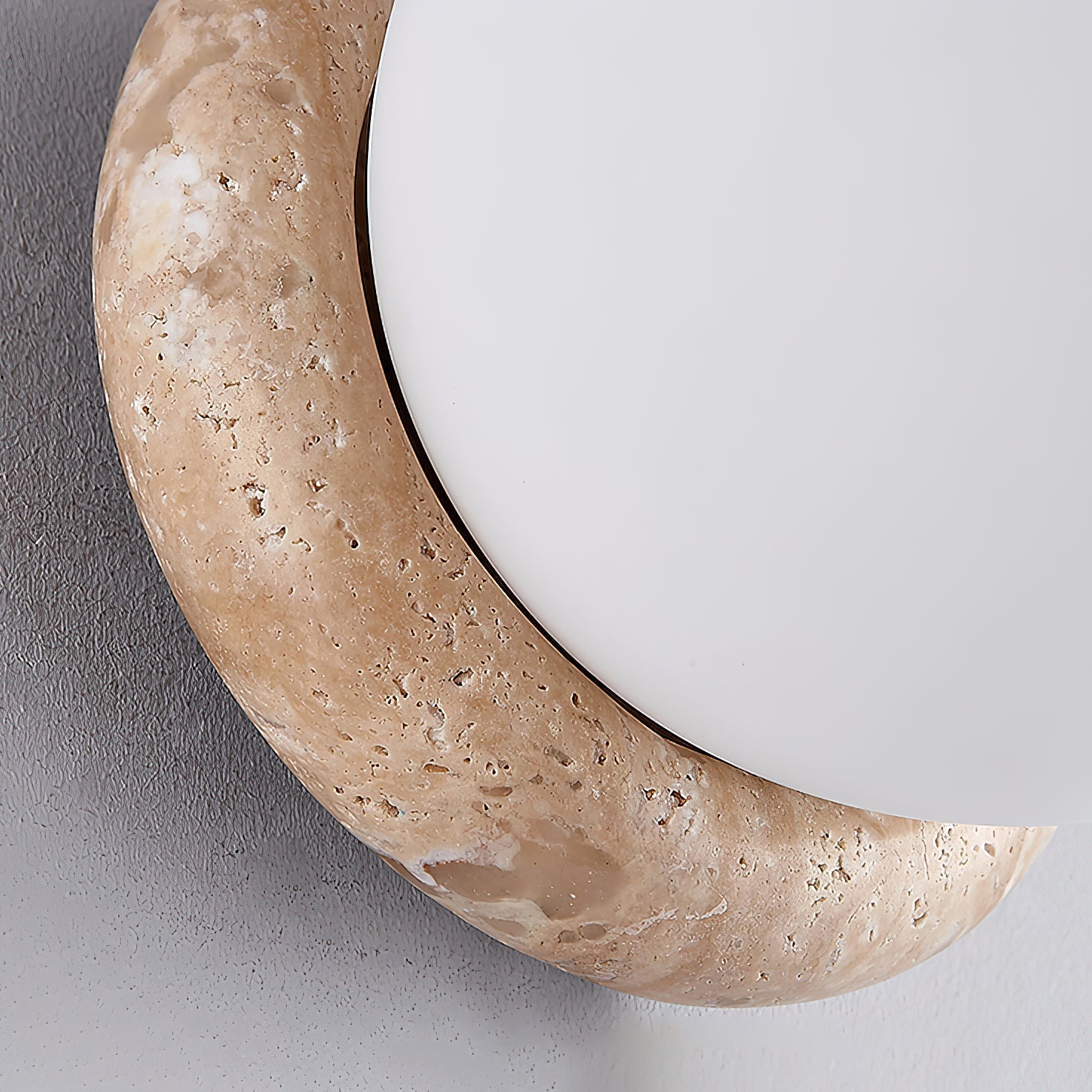 Blikuvys Modern Minimalist Travertine Glass Wall Lamp