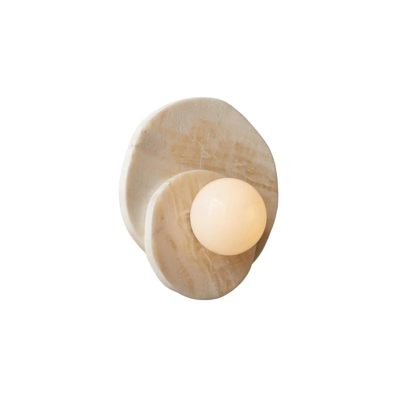 Alorarae Organic Alabaster Wall Light-Neutral Decor