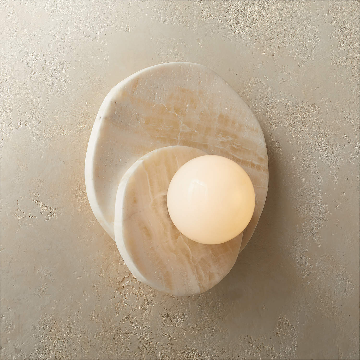 Alorarae Organic Alabaster Wall Light-Neutral Decor
