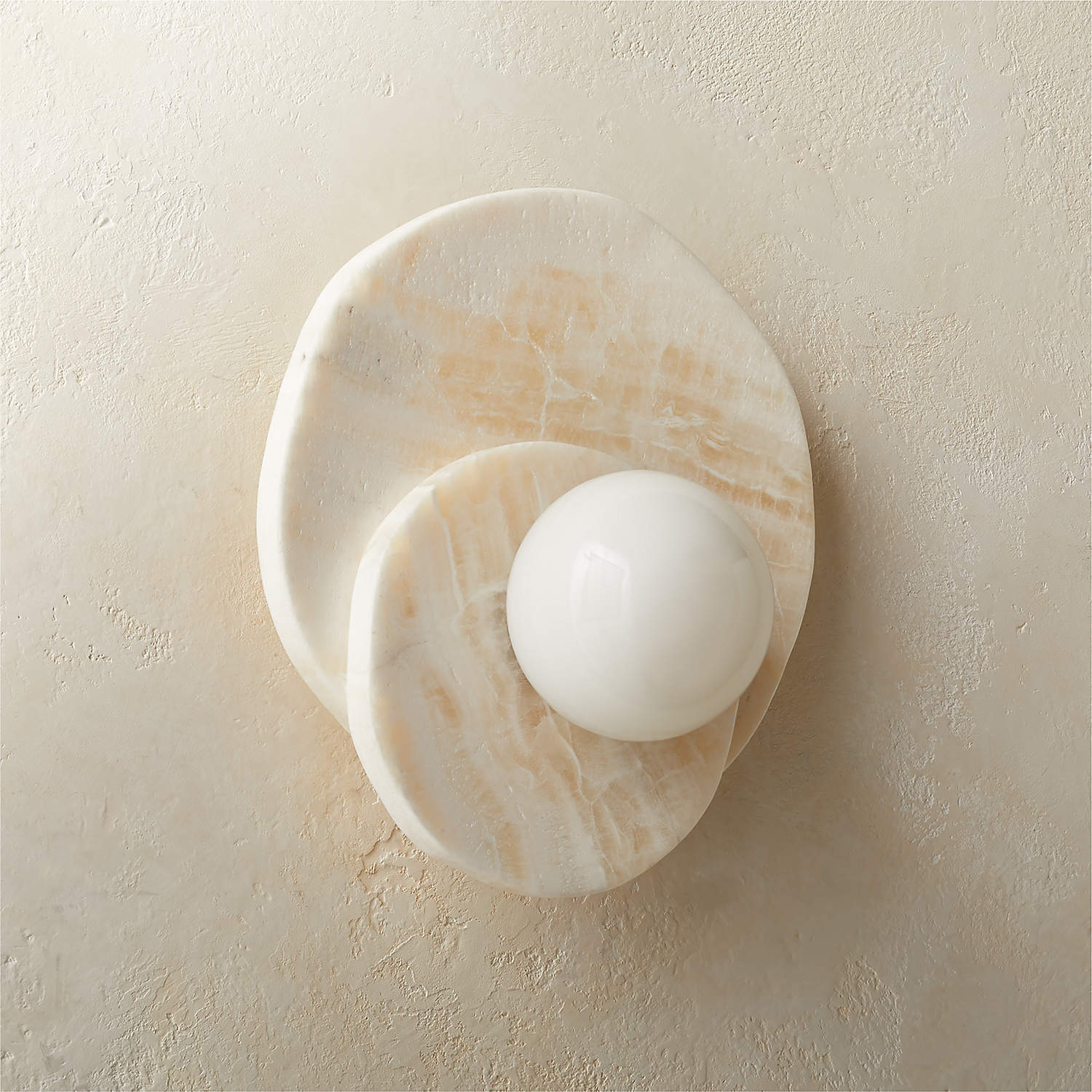 Alorarae Organic Alabaster Wall Light-Neutral Decor