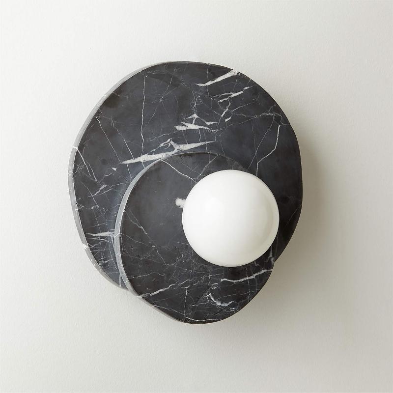 Astr Modern Minimalist Unique Stone Glass Wall Lamp