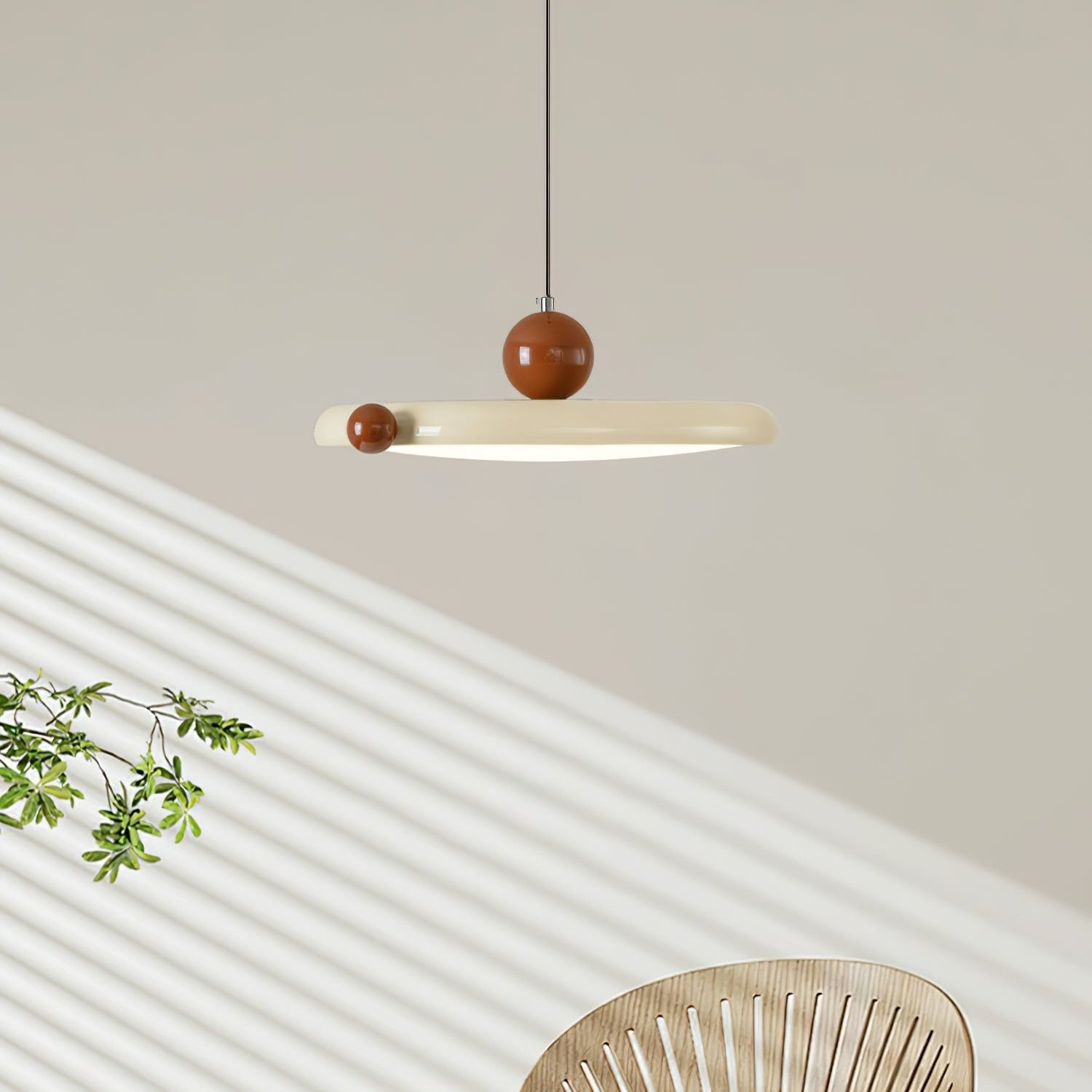 Zyndel Round Pendant Light-Neutral Decor