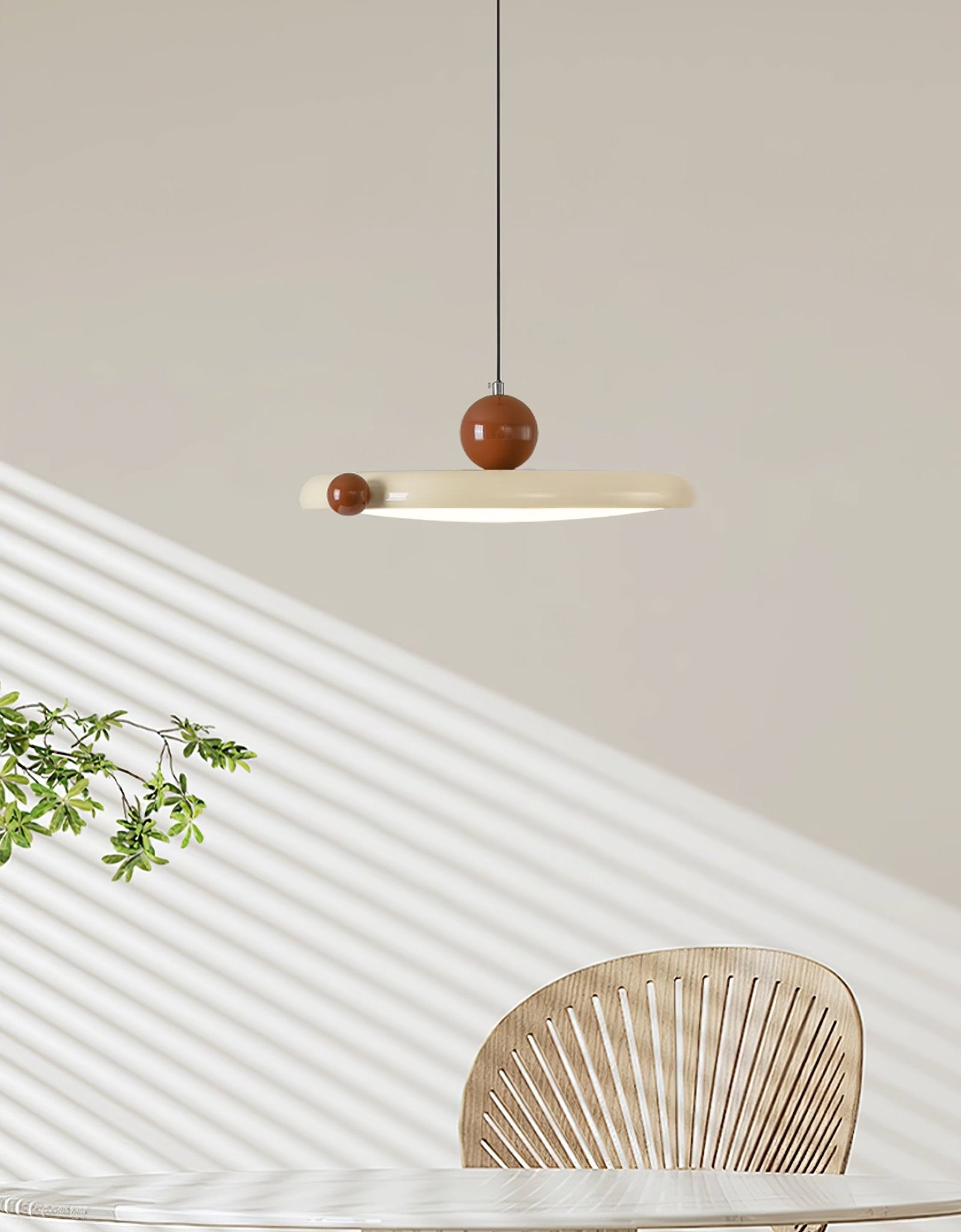 Zyndel Round Pendant Light-Neutral Decor