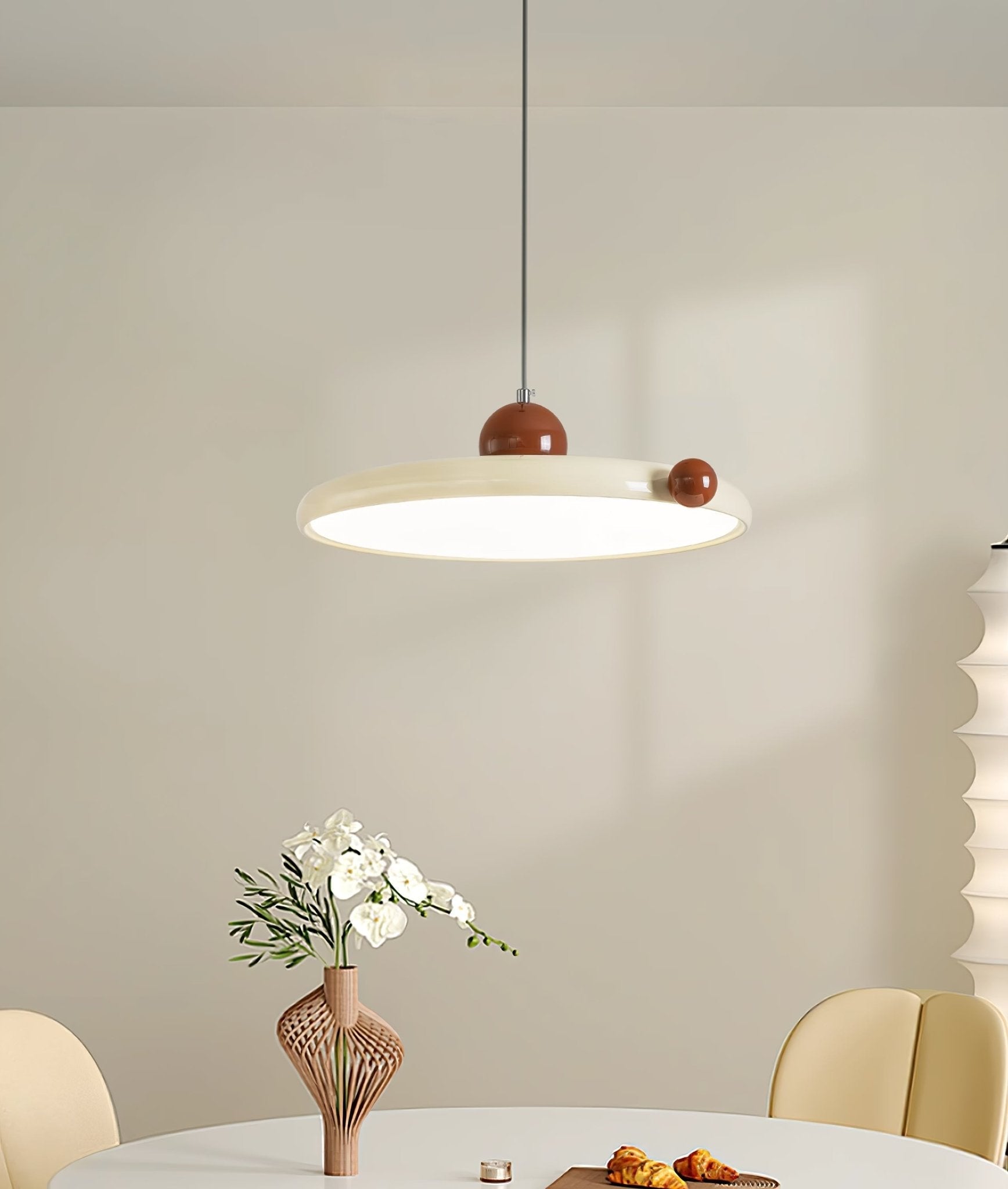 Zyndel Round Pendant Light-Neutral Decor