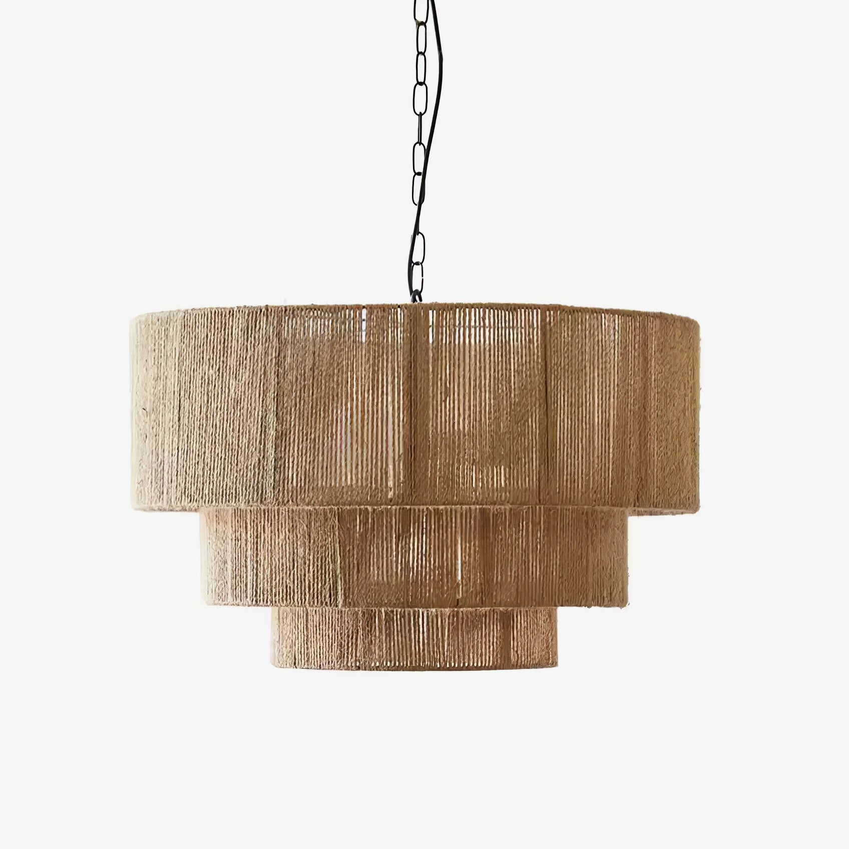 Cascade Rustic Jute Pendant Light-Neutral Decor