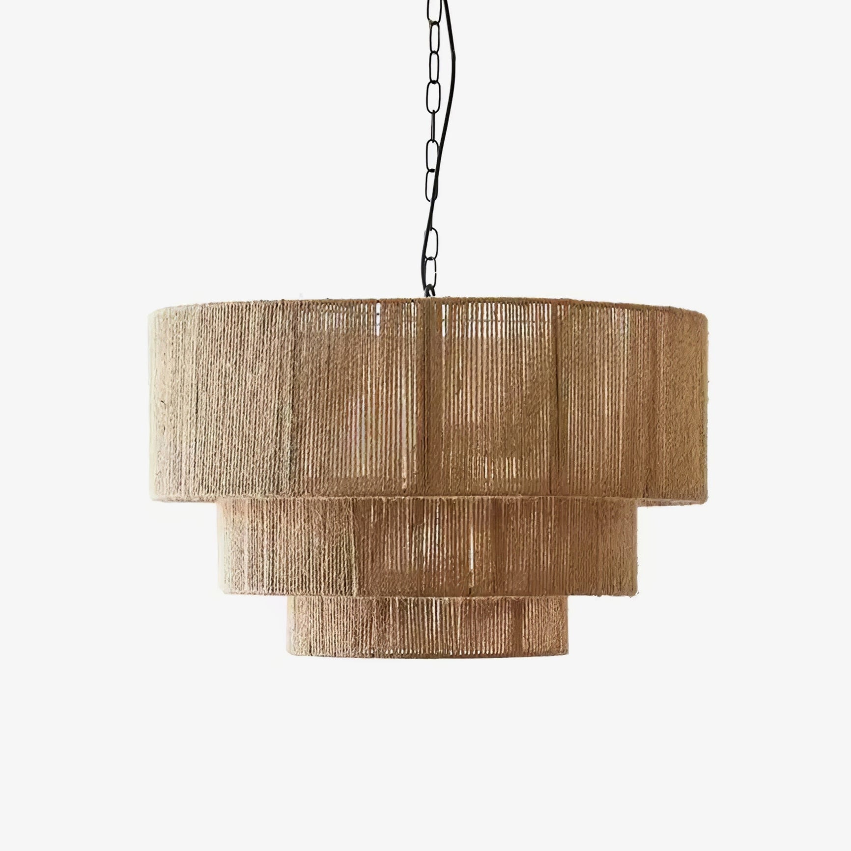 Cascade Rustic Jute Pendant Light-Neutral Decor