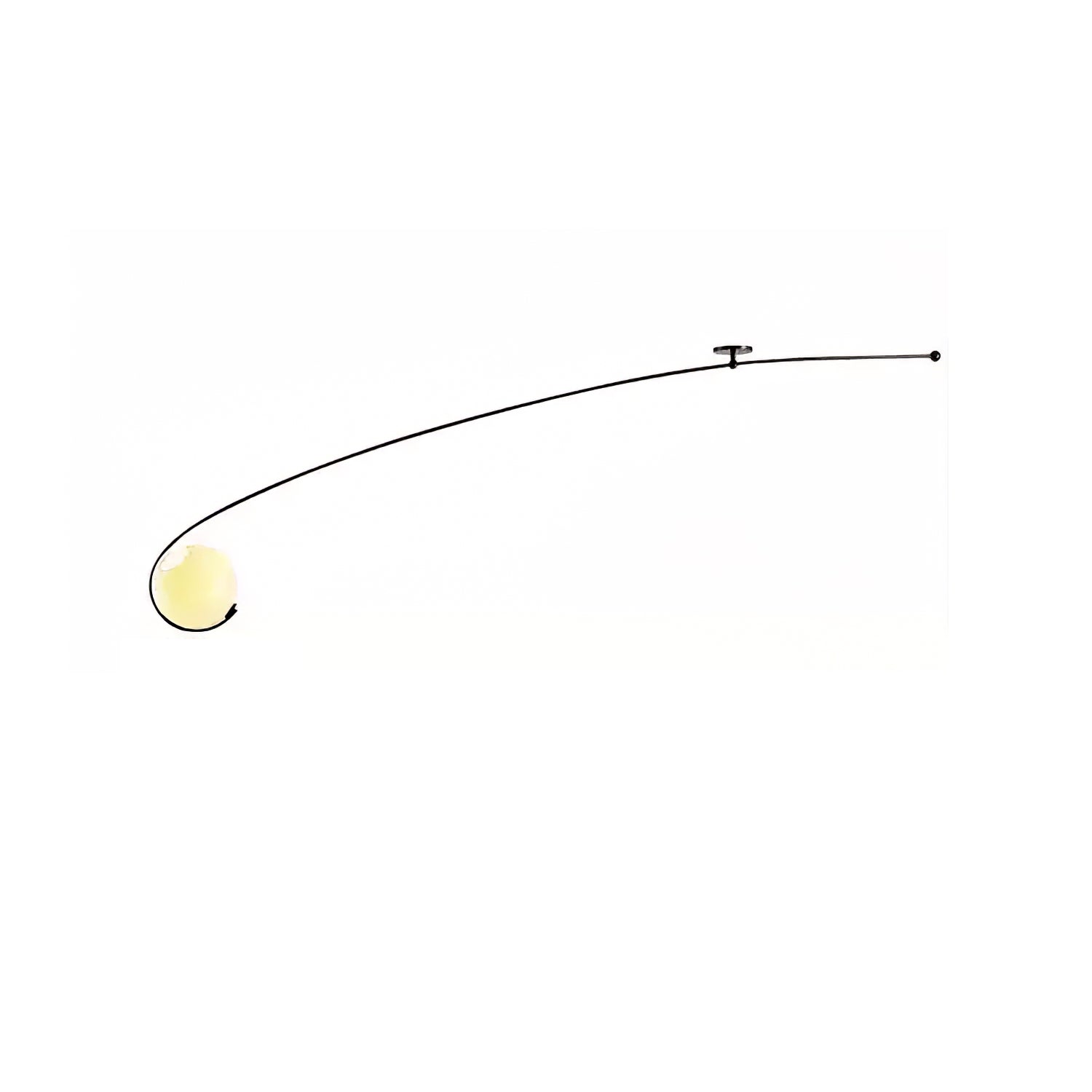 Elsoris Modern Minimalist Curve Glass Ceiling Lamp-Neutral Decor