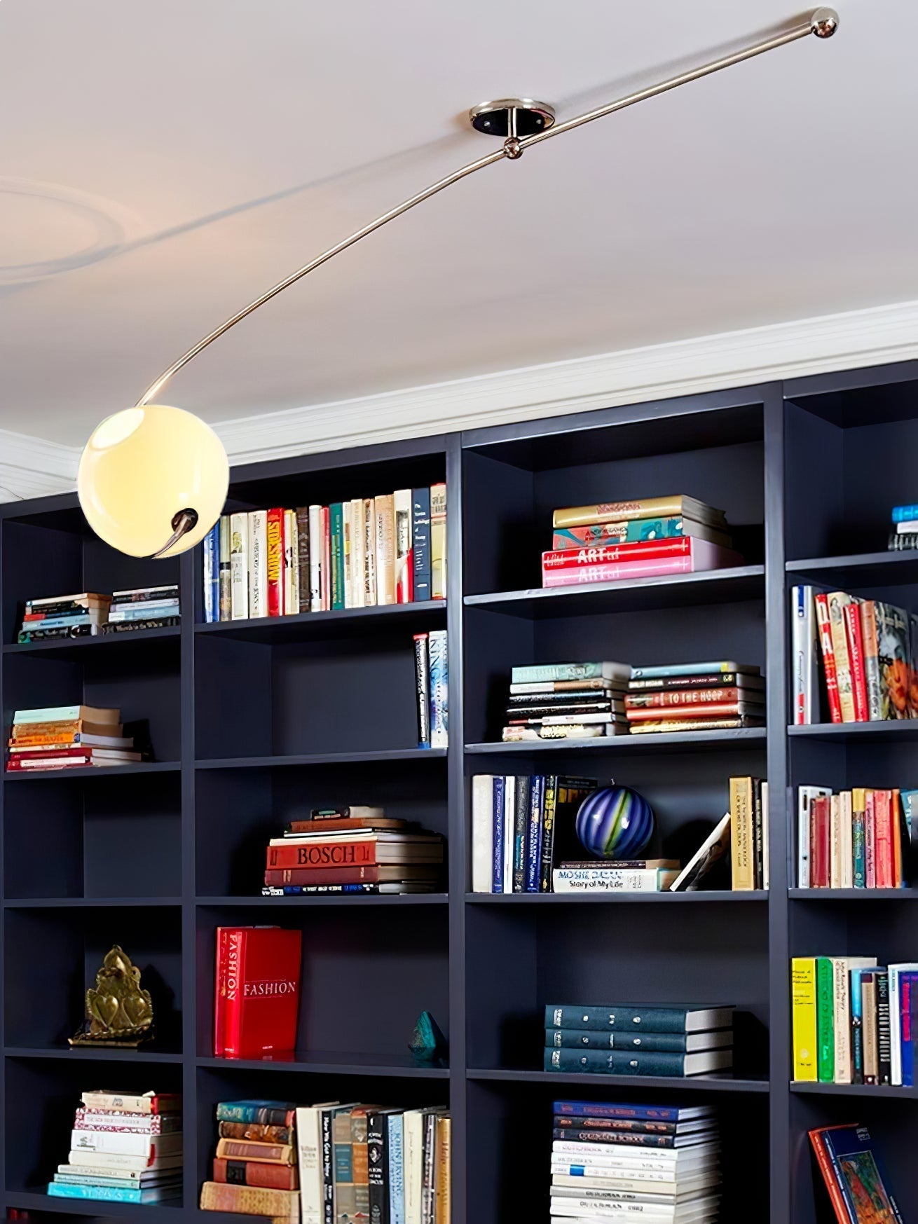 Elsoris Modern Minimalist Curve Glass Ceiling Lamp-Neutral Decor