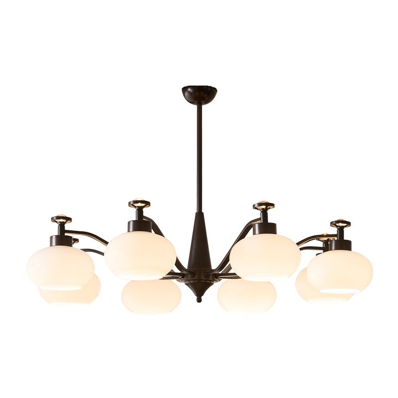 Althaen Elegance Vintage Glass Chandelier-Neutral Decor