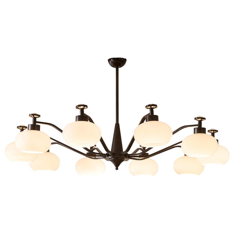 Althaen Elegance Vintage Glass Chandelier-Neutral Decor