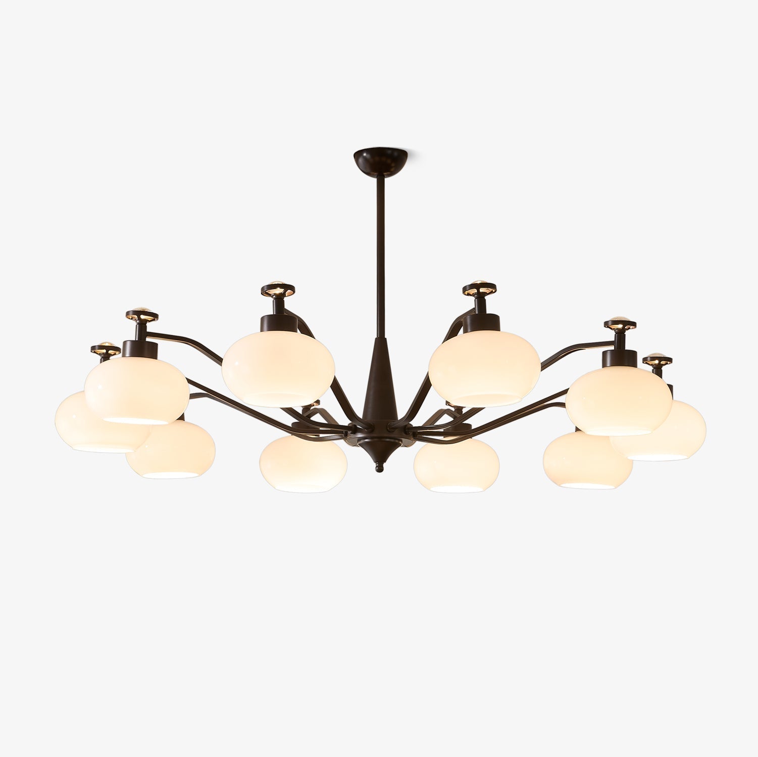 Althaen Elegance Vintage Glass Chandelier-Neutral Decor