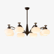 Althaen Elegance Vintage Glass Chandelier-Neutral Decor