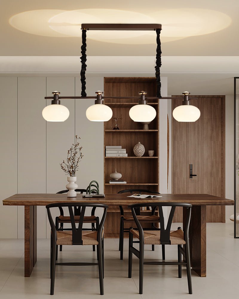 Althaen Elegance Vintage Glass Chandelier-Neutral Decor
