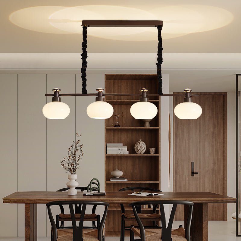 Althaen Elegance Vintage Glass Chandelier-Neutral Decor