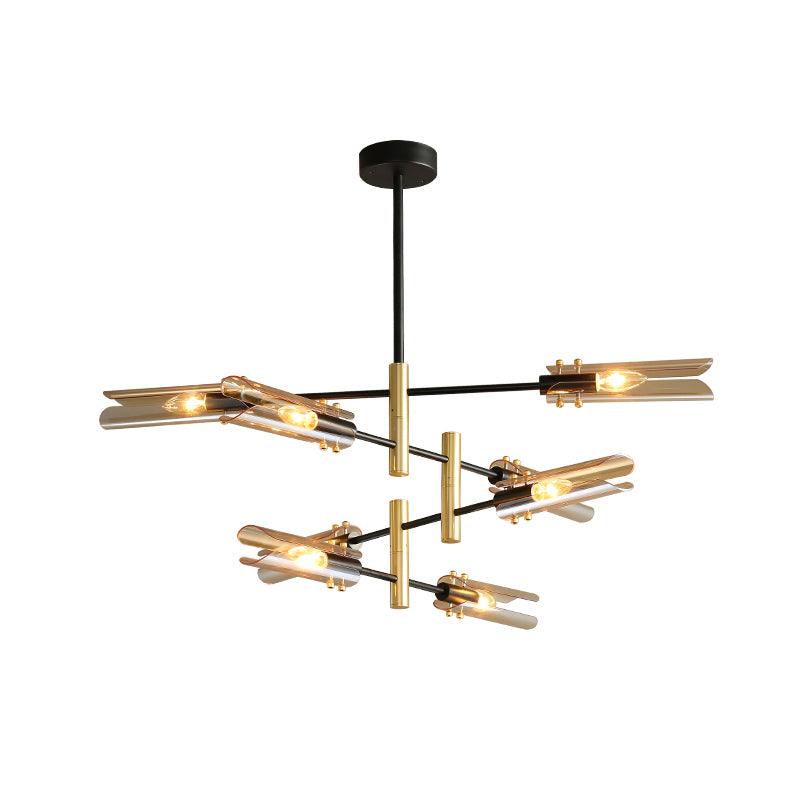 Eloz Chandelier Double 6-Light Modern-Neutral Decor