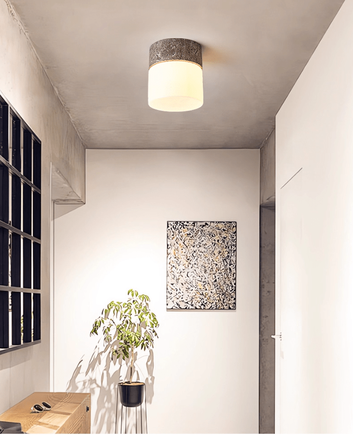 Astrid Travertine Ceiling Lamp-Neutral Decor