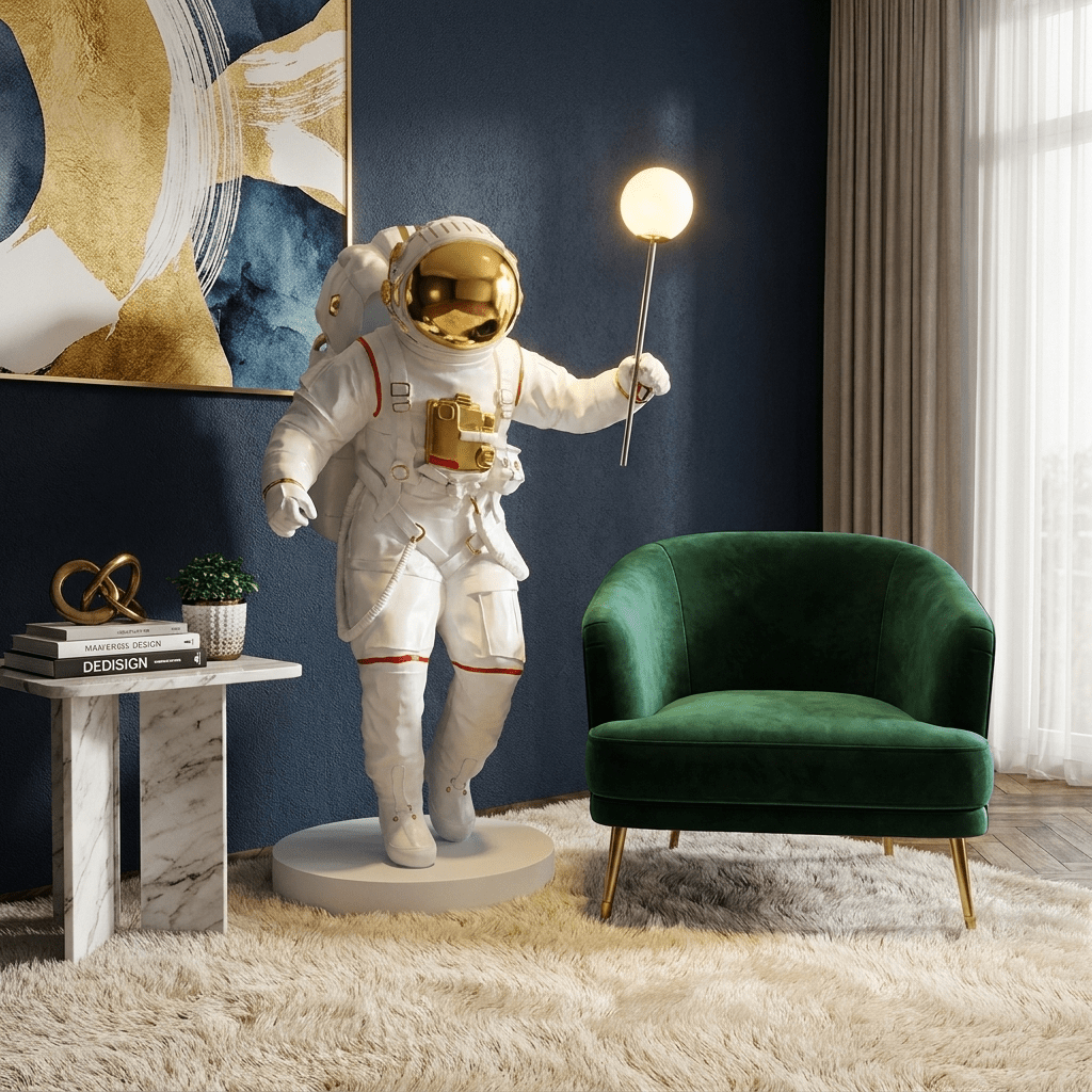 Astro Glow Floor Lamp-Neutral Decor