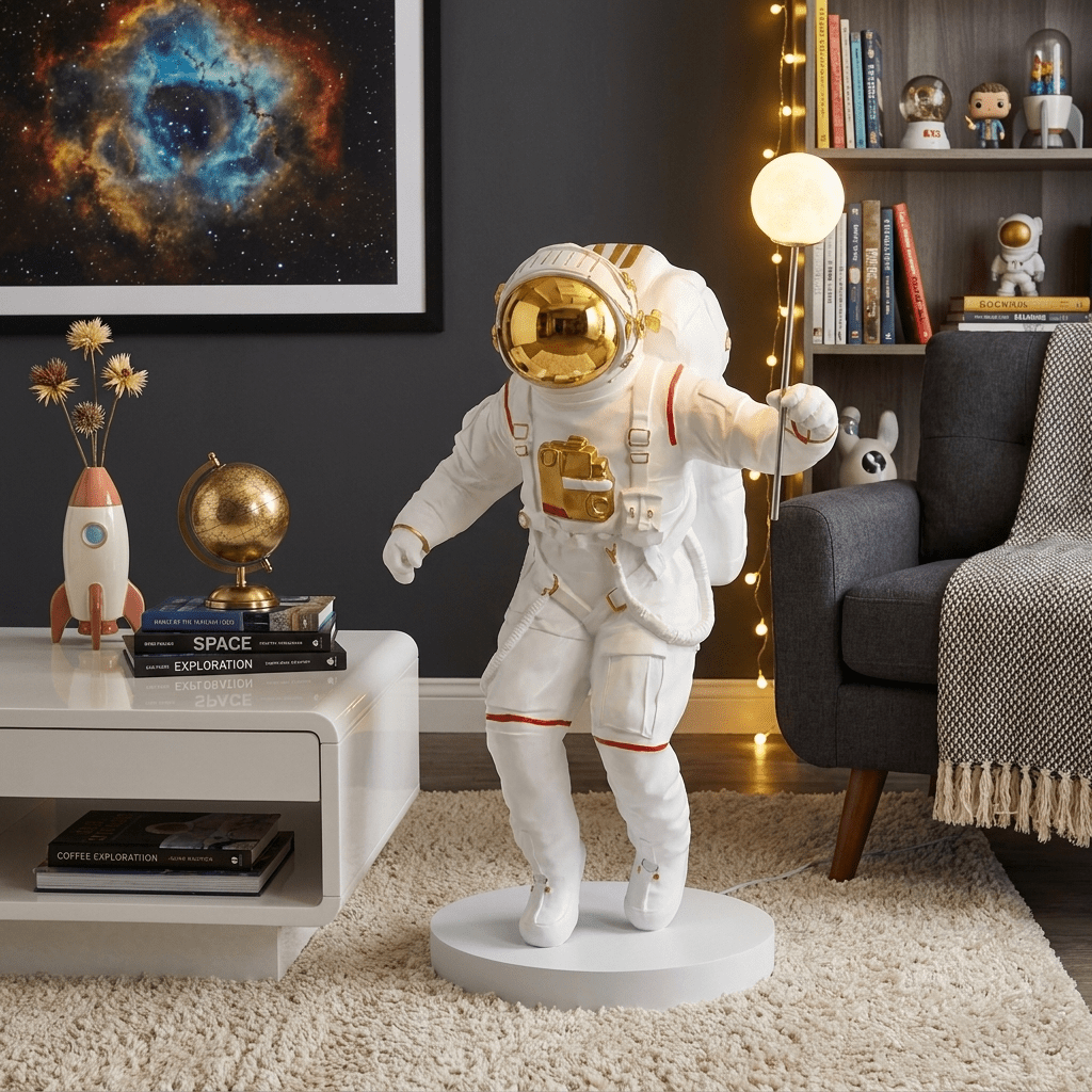 Astro Glow Floor Lamp-Neutral Decor