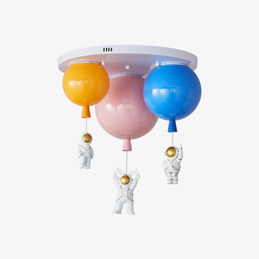 Vomino Ceiling Lamp Astronaut Glossy Balloon for Kid's Room-Neutral Decor