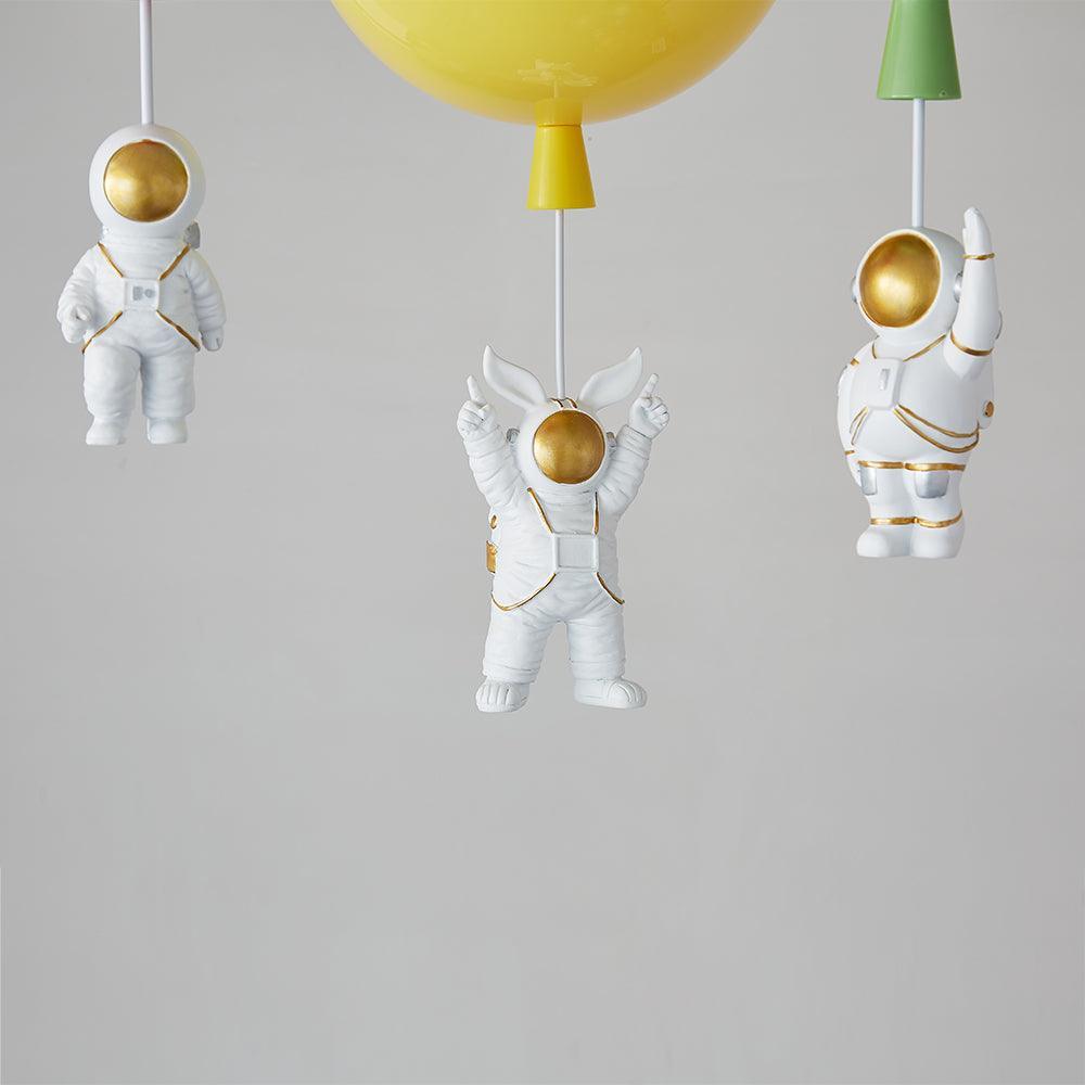 Vomino Ceiling Lamp Astronaut Glossy Balloon for Kid's Room-Neutral Decor