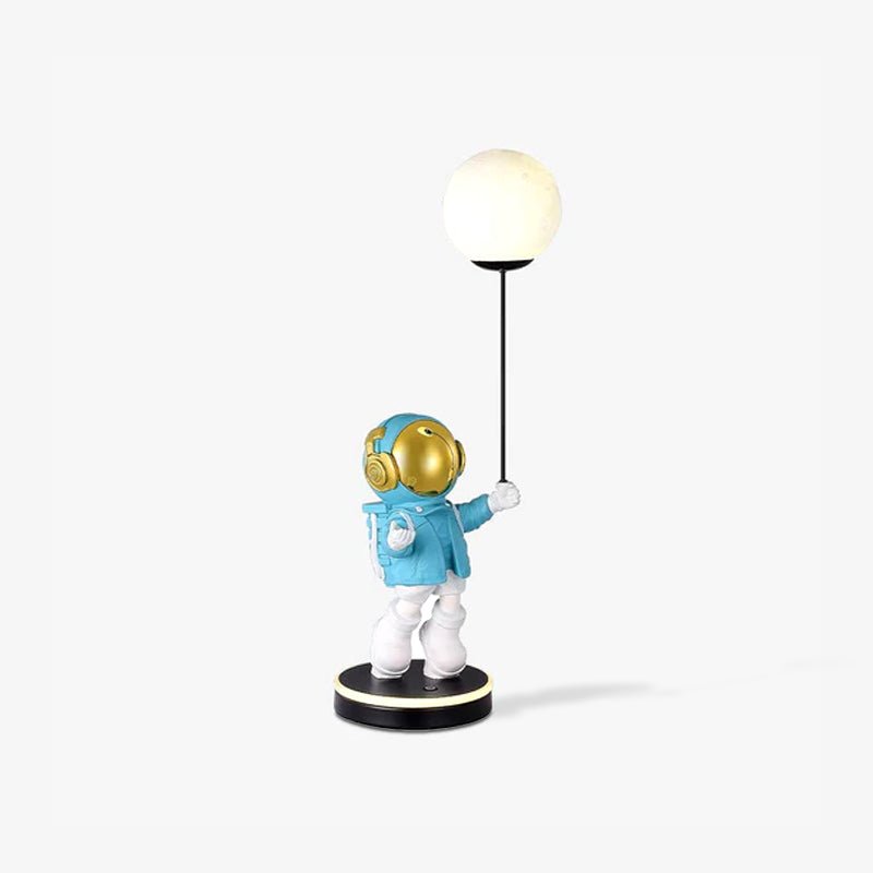 Stellar Astronaut and Planet Lamp-Neutral Decor