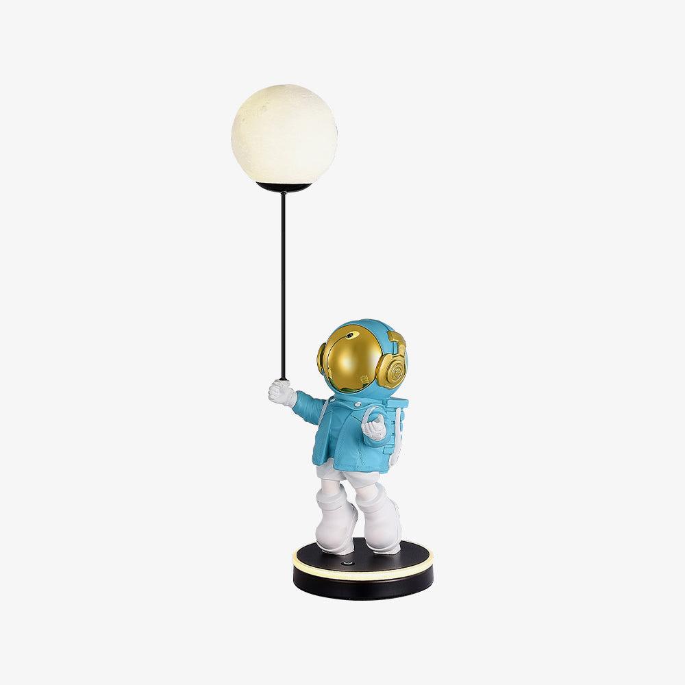 Stellar Astronaut and Planet Lamp-Neutral Decor