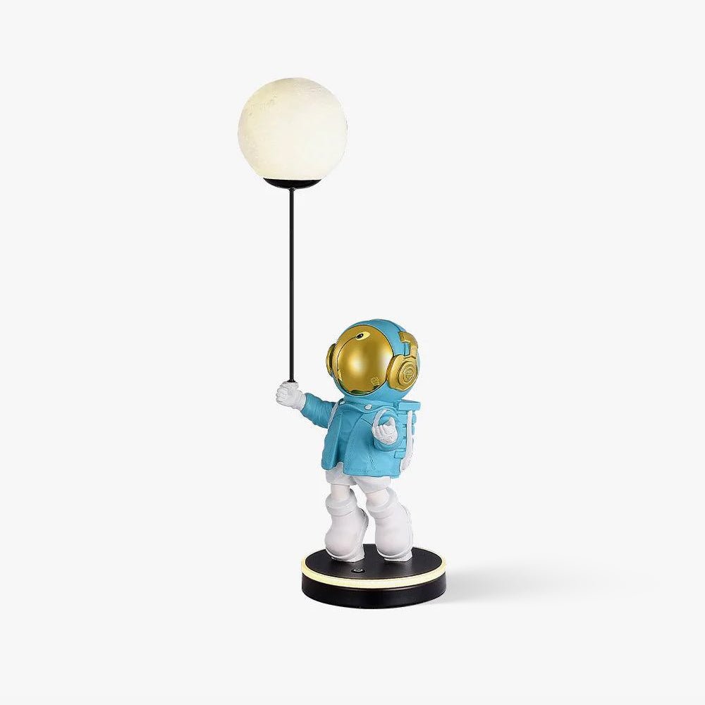 Stellar Astronaut and Planet Lamp-Neutral Decor