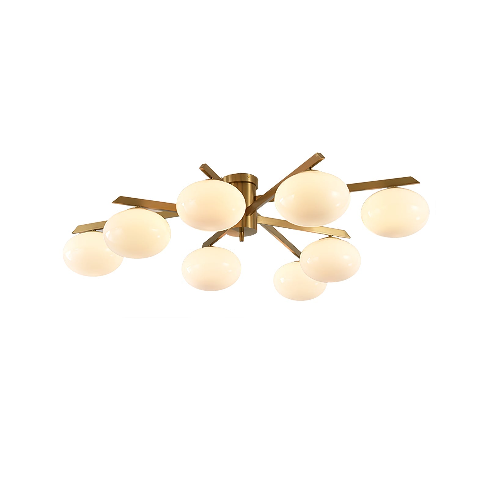Nova Modern Glass Ceiling Light-Neutral Decor