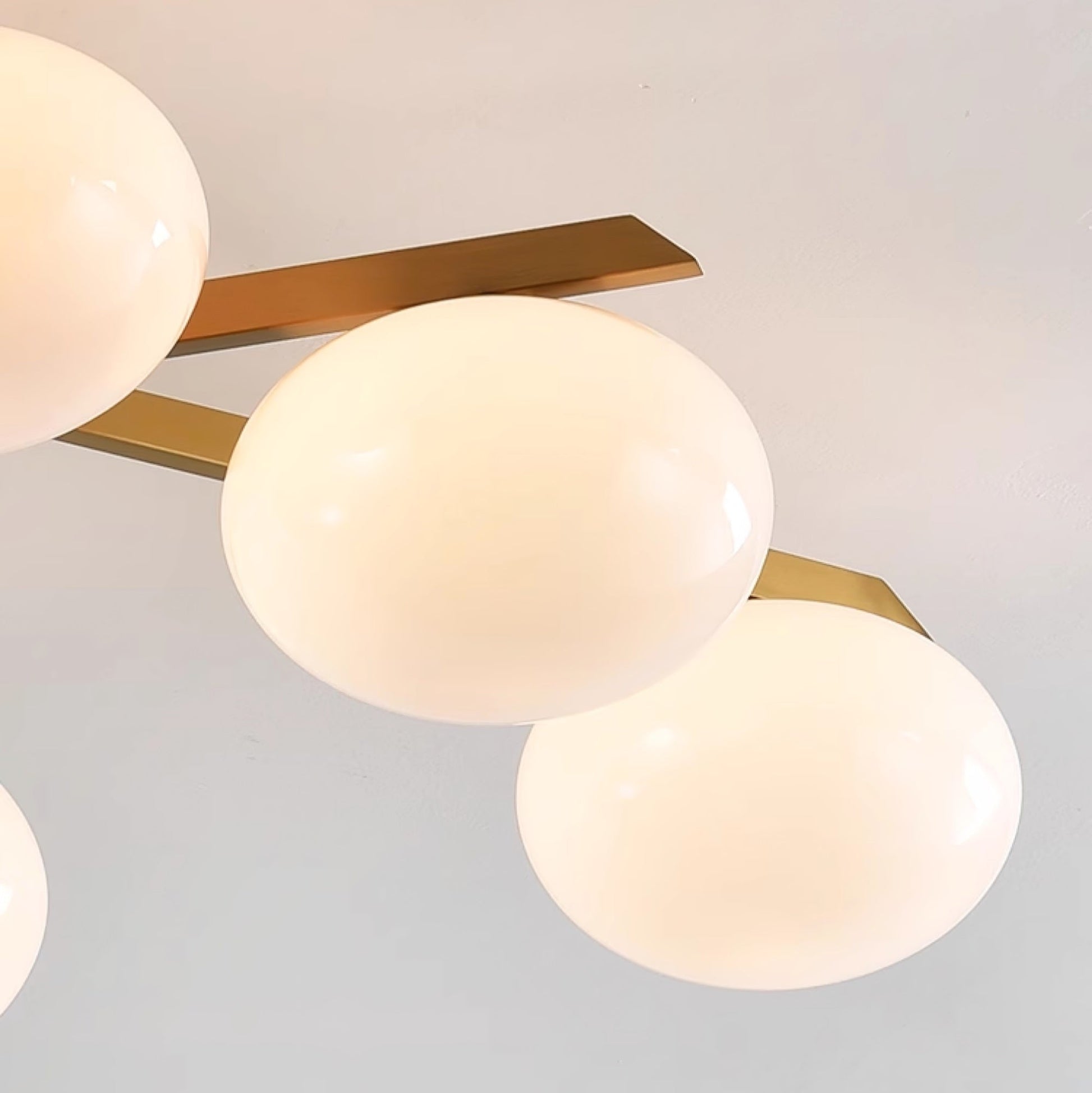 Nova Modern Glass Ceiling Light-Neutral Decor