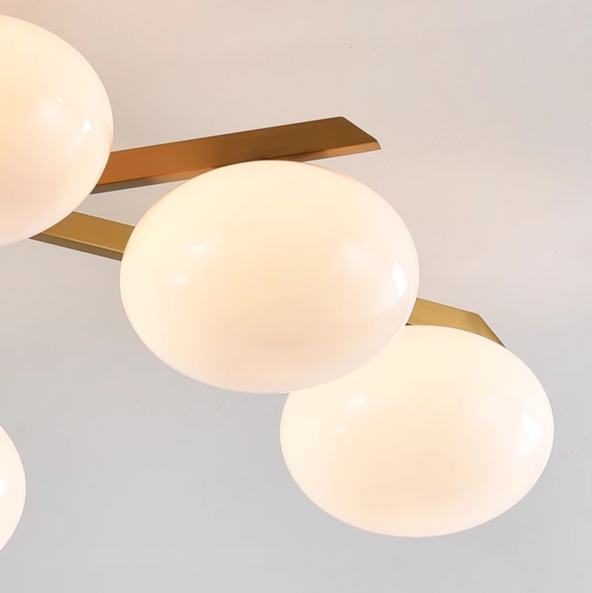 Nova Modern Glass Ceiling Light-Neutral Decor