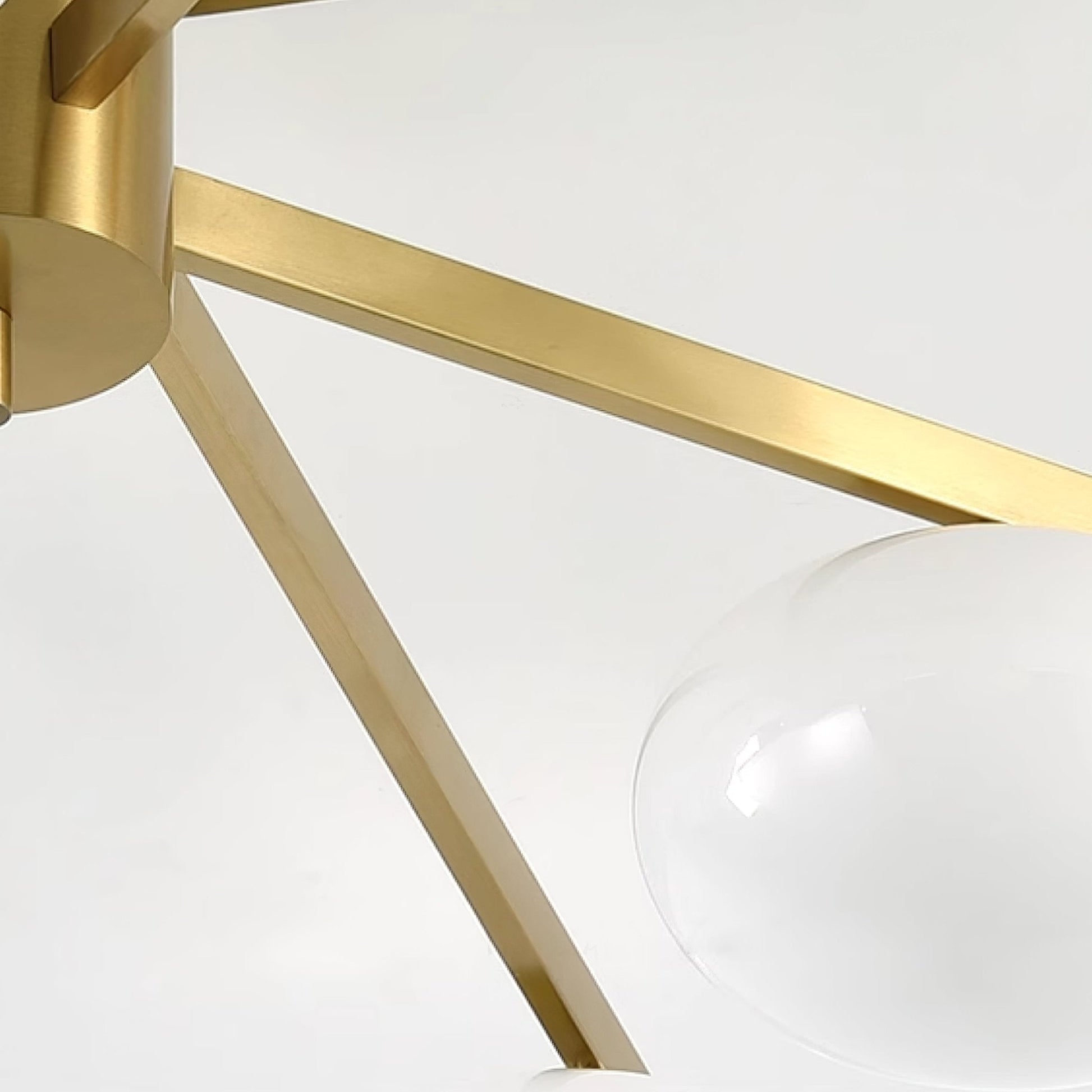 Nova Modern Glass Ceiling Light-Neutral Decor