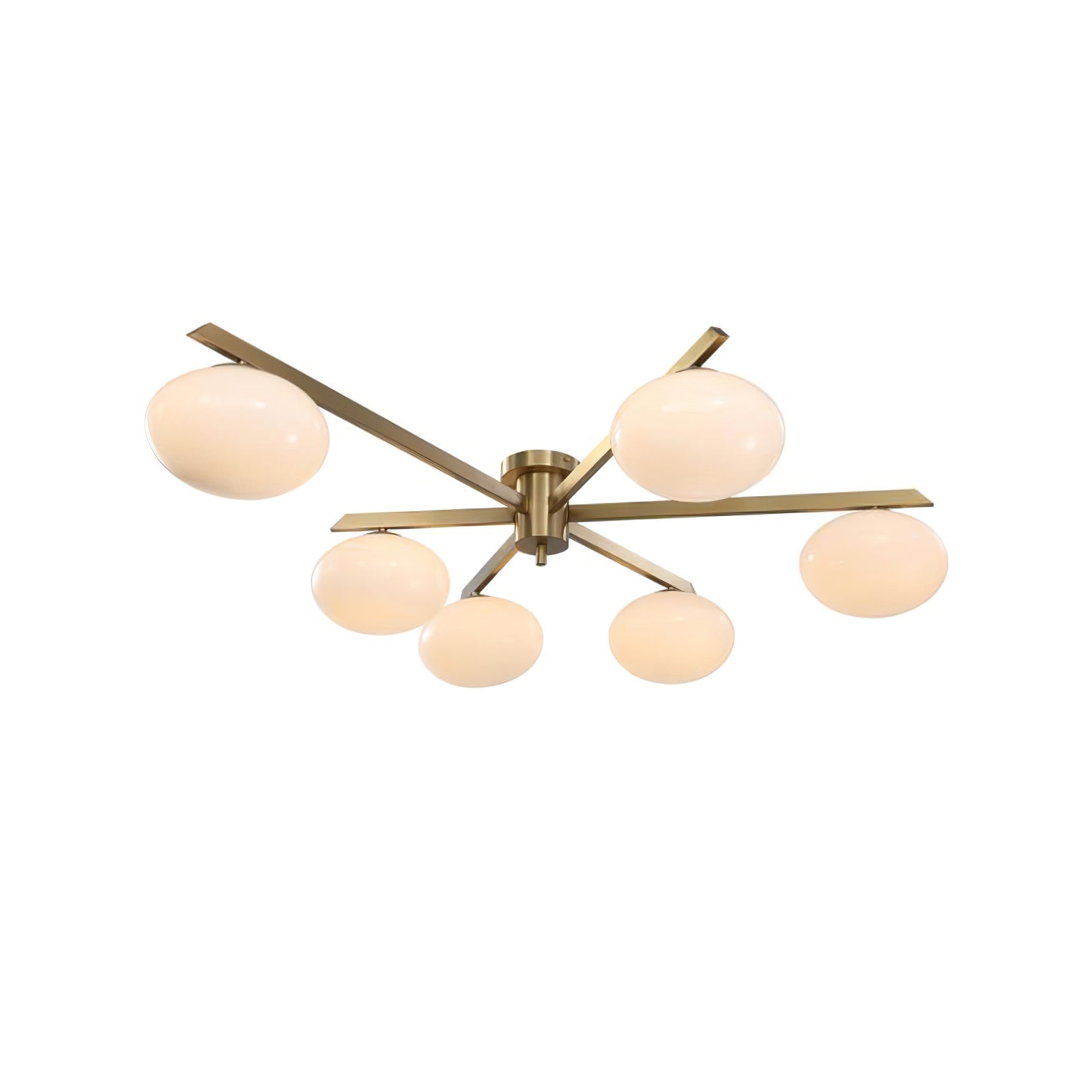 Nova Modern Glass Ceiling Light-Neutral Decor