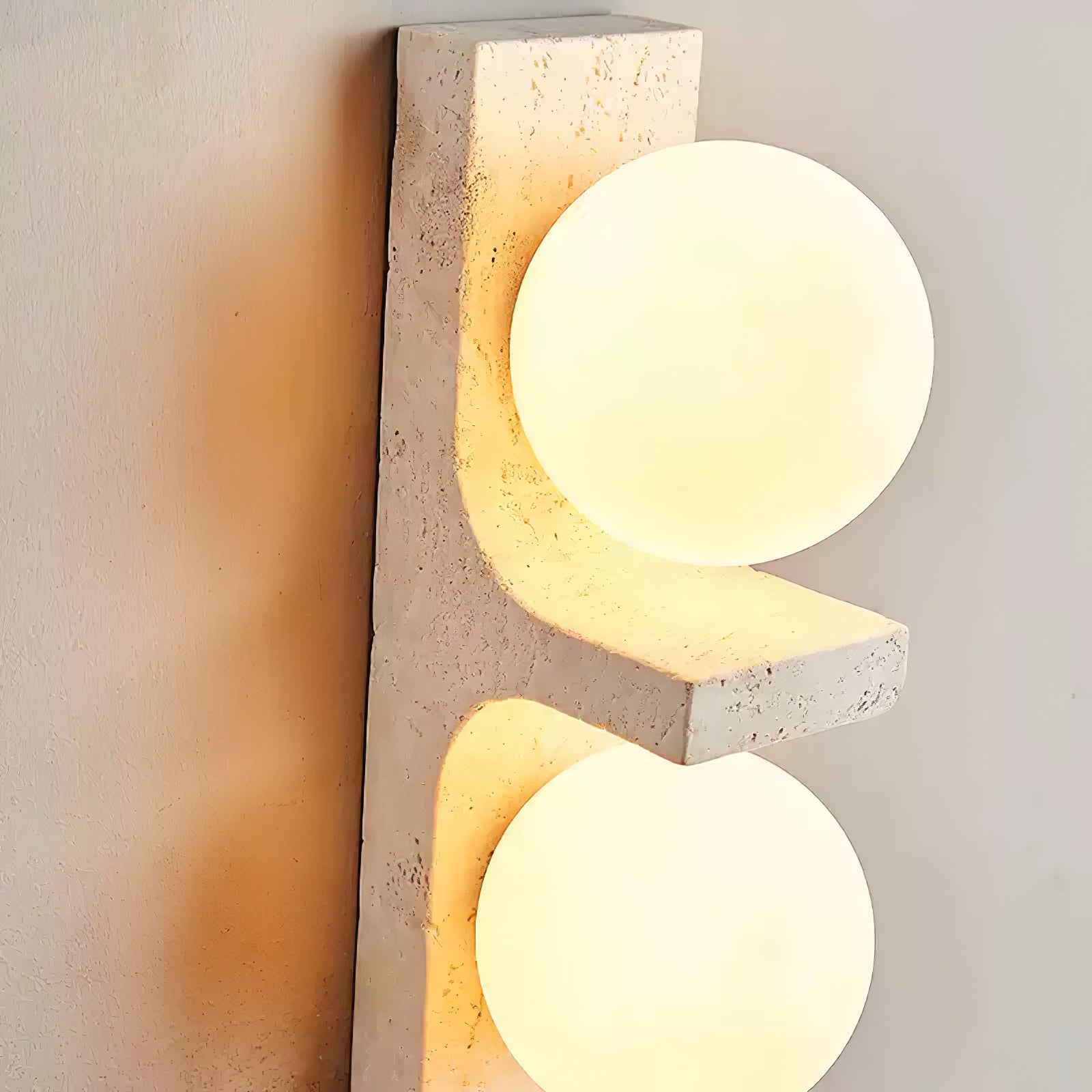 Cassiopeia Travertine Wall Light-Neutral Decor