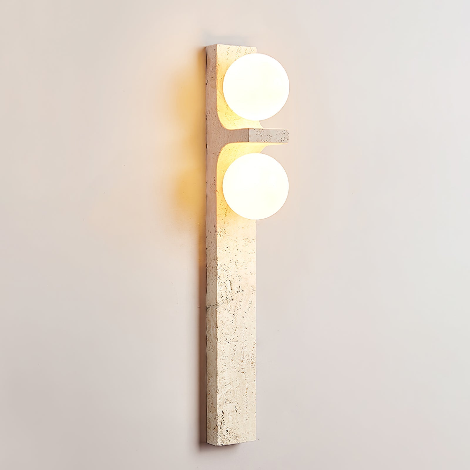 Cassiopeia Travertine Wall Light-Neutral Decor
