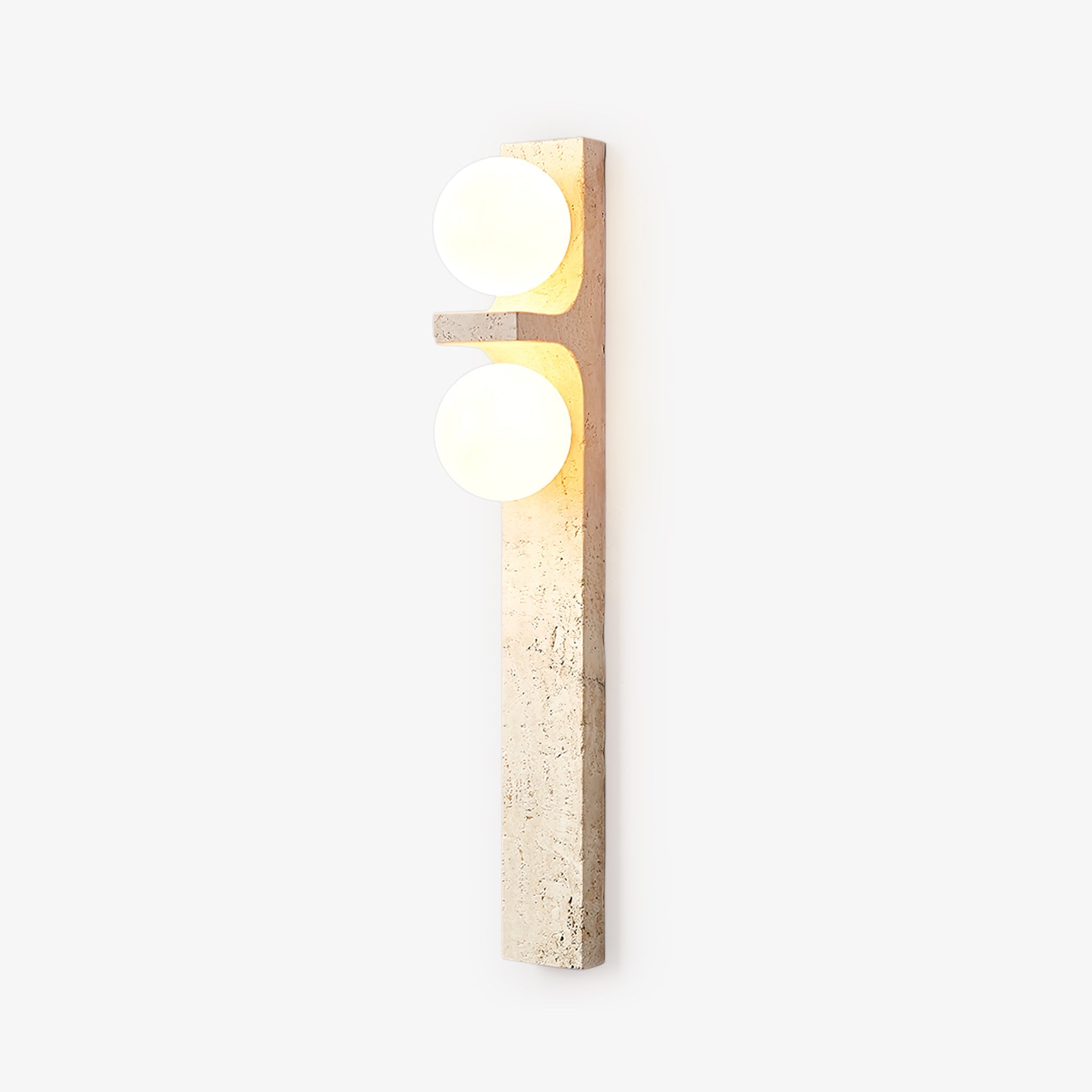Cassiopeia Travertine Wall Light-Neutral Decor