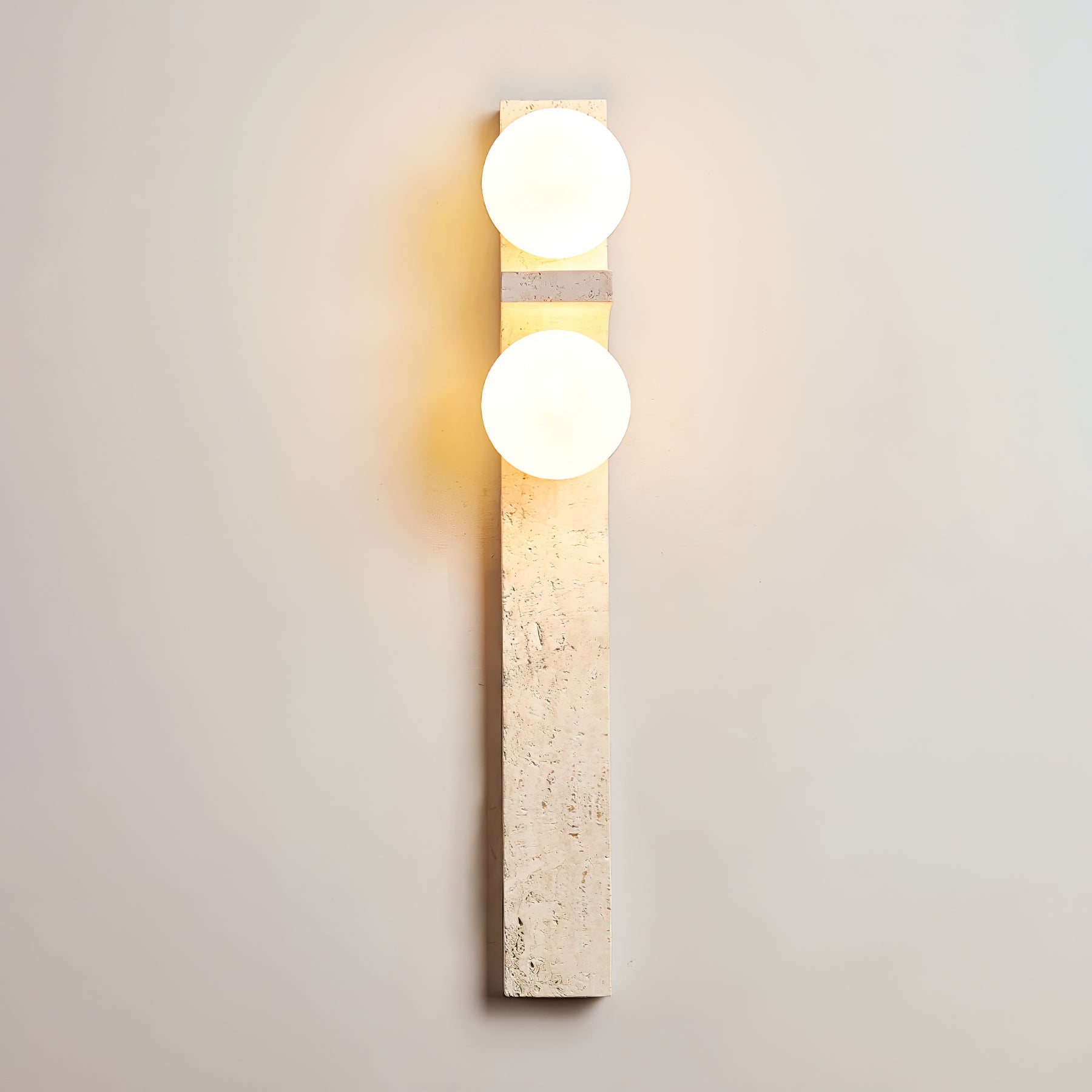 Cassiopeia Travertine Wall Light-Neutral Decor