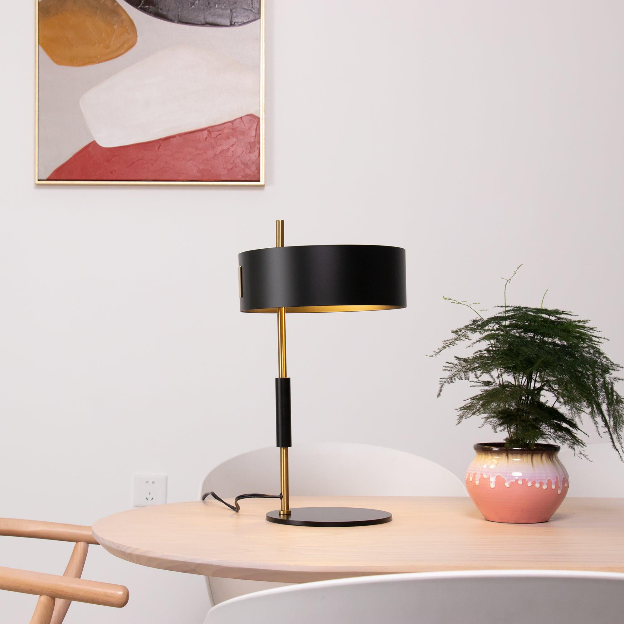 Zenith Minimalist Table Lamp-Neutral Decor