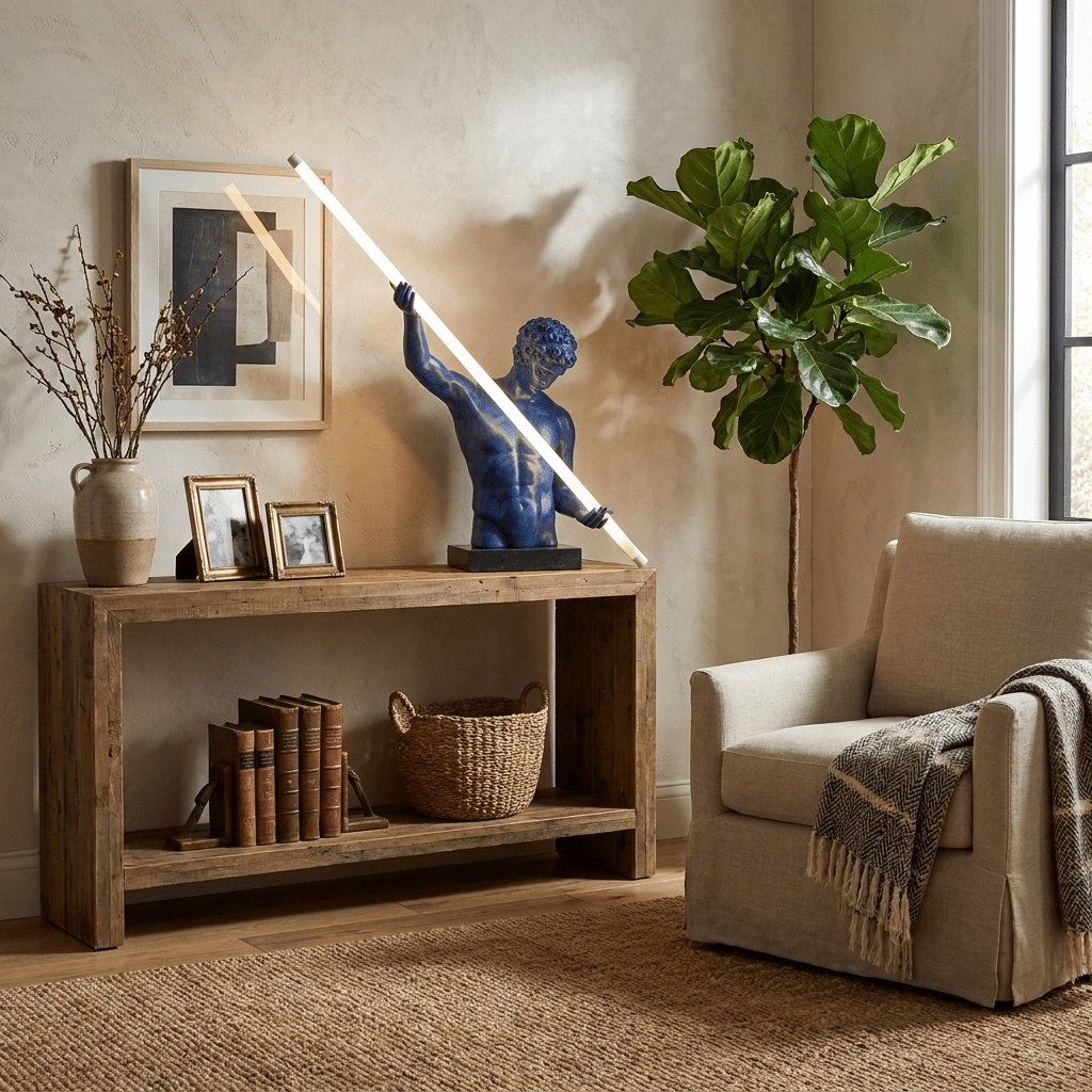 Atlas Beam Sculpture Lamp-Neutral Decor