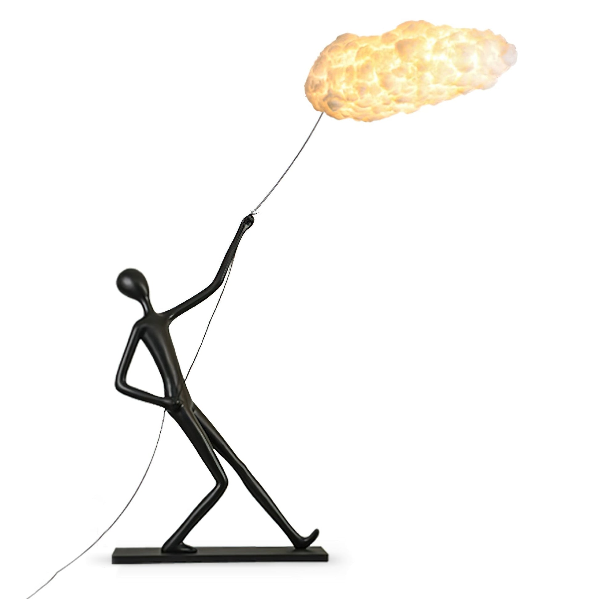 Cildes Cotton Sculpture Lamp-Neutral Decor