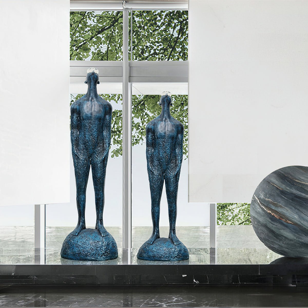 Tron Guardian Sculpture Floor Ornaments-Neutral Decor